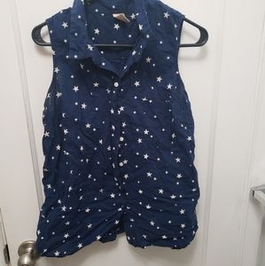 Blue star tank top